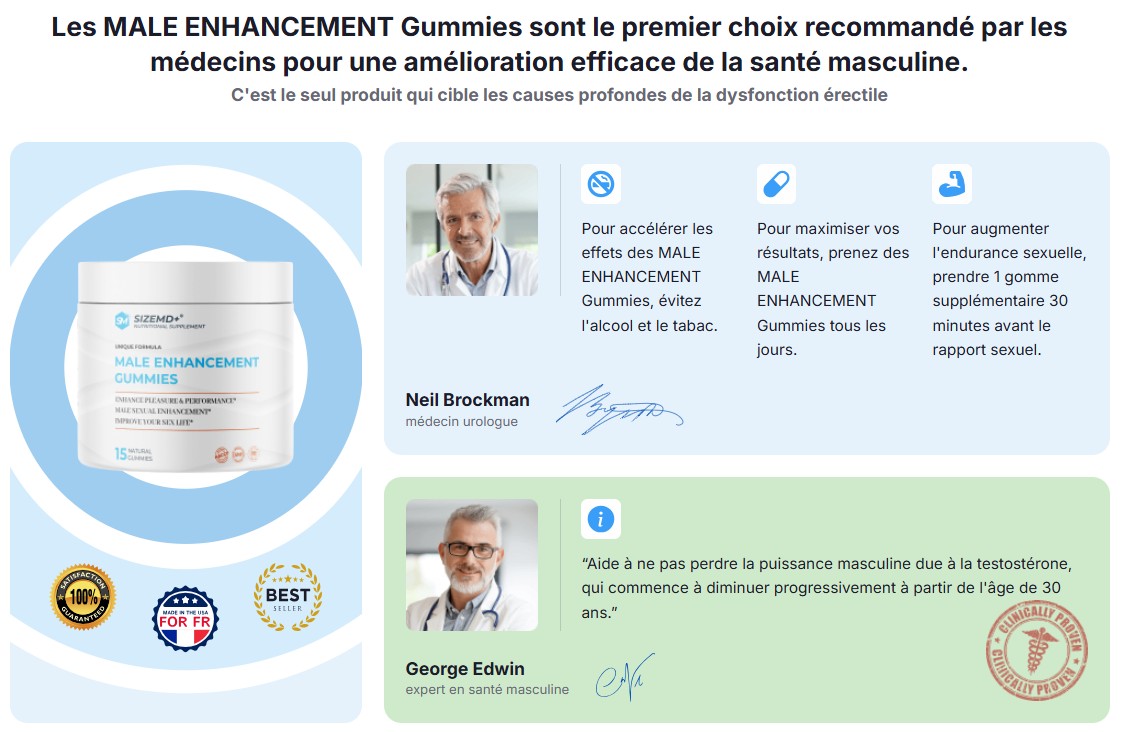 Size MD+ Male Enhancement Gummies FR